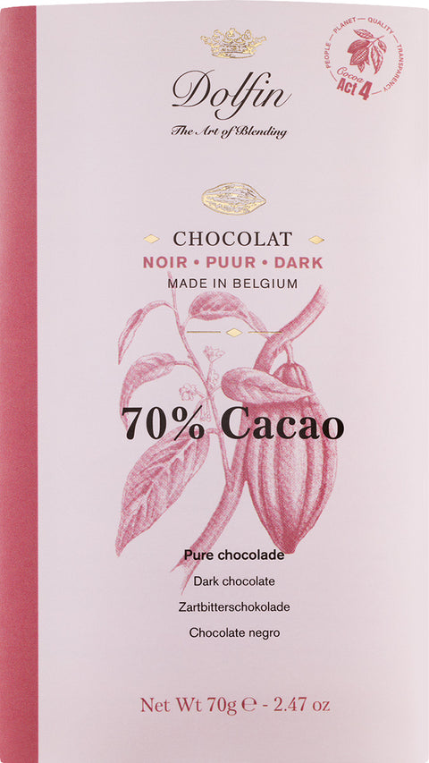Dolfin Edelbitterschokolade 70%