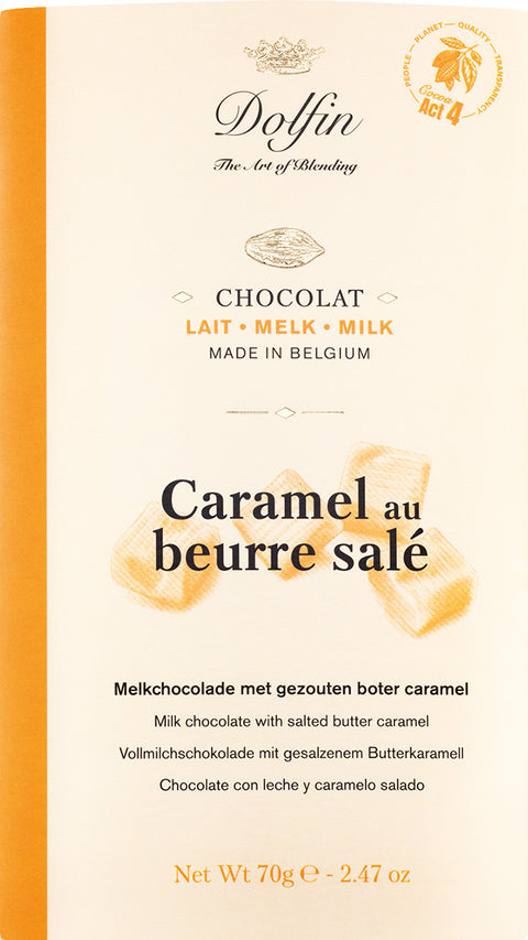 Vollmilch mit Karamell und gesalzener Butter